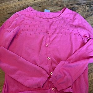 Pink cardigan girls XL 14-16 Wonder Nation brand